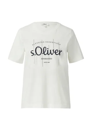 s.Oliver - T-Shirt creme - Gr. - 36