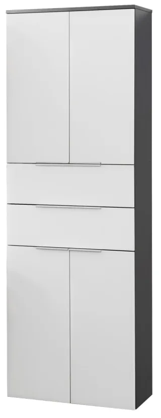 Fackelmann KARA Chess Hochschrank Front 176x60,5x32 4 Türen, 80923 80923