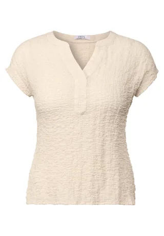 Cecil - Strukturbluse beige - Gr. - S
