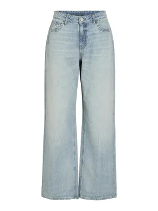 VILA - VIPALMA RW WIDE JEANS LBD PAL61-NOOS Light Blue Denim - Gr. - 34/32