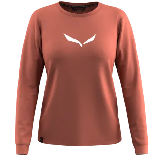 SALEWA - Eagle Solidlogo Dry’Ton Langarm Shirt Damen - Rot (Gr.38)