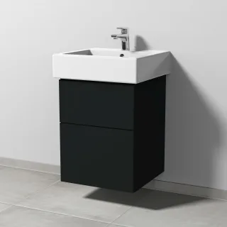 Sanipa 3way Waschtischunterbau zu Duravit Vero Waschtisch mit 2 Auszügen, Vulkan-Matt SP7151V