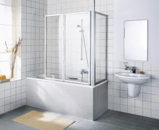 Kermi Seitenwand Vario 2000 TWD 0750x1400, weiss, ESG Opaco mit KermiClean, V2TWD075142YK V2TWD075142YK