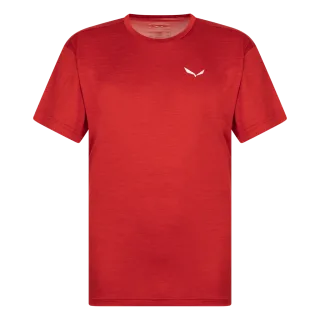 SALEWA - Tovel Melange Dry'Ton T-Shirt Herren - Rot (Gr.50)