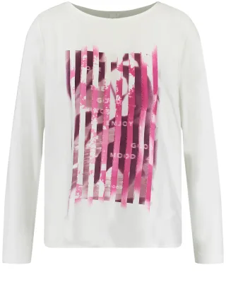 GERRY WEBER Edition - Langarmshirt off-white - Gr. - 44