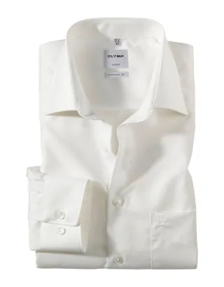 OLYMP - Comfort Fit : Hemd beige - Gr. - 47