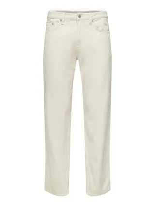 ONLY&SONS - ONSEDGE STRAIGHT ECRU 5917 PIM DNM NOOS ecru - Gr. - 34/34