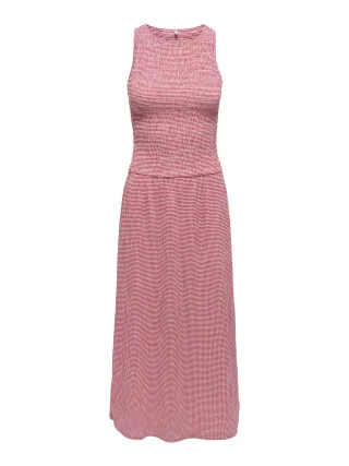 ONLY - ONLCELLE S/L SMOCK DRESS JRS Barbados Cherry - Gr. - XL