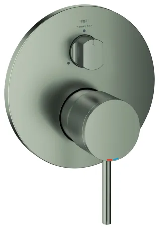 GROHE Einhandbatterie Atrio 24356 für 35604 3-Wege Umstellung satin steel, 24356MS0 24356MS0