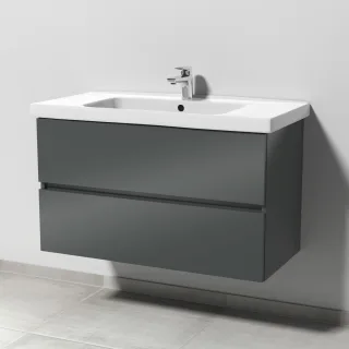Sanipa Solo One Harmonia Waschtisch-Set 1000mm, anthrazit-glanz PS03279