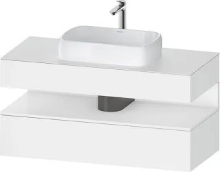 Duravit Qatego Konsolenwaschtischunterbau wandhängend Weiß Matt 1200x550x600 mm - QA4732018180010 QA4732018180010