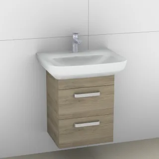 Artiqua 414 Waschtischunterschrank für Sentique 514360 Sanremo Eiche quer NB, 414-WU2L-V11-7144-428 414-WU2L-V11-7144-428