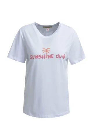 Smith&Soul - T-Shirt Embroidery Wording white - Gr. - XL