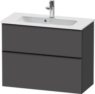 Duravit D-Neo Waschtischunterbau wandhängend Graphit Matt 810x372x625 mm - DE43690BD490000 DE43690BD490000