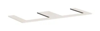 Hansgrohe Konsole Xilesa E 1375x550mm m. 2 Ausschnitt Aufsatzwasch.ge Sandbeige matt, 54274780 54274780