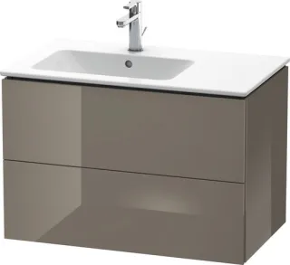 Duravit L-Cube Waschtischunterbau wandhängend Flanell Grau Hochglanz 820x481x550 mm - LC629108989 LC629108989