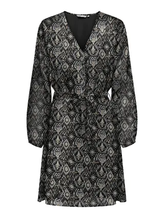 ONLY - ONLCERA LIFE 3/4 SHORT DRESS WVN NOOS black - Gr. - M