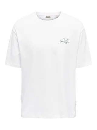 ONLY&SONS - ONSCHESTER RLX SS TEE bright white - Gr. - XL