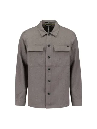 No Excess - Overshirt mit Stretch grau - Gr. - XL
