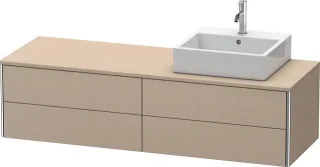 Duravit XSquare Konsolenwaschtischunterbau wandhängend Leinen Matt 1600x548x400 mm - XS4914R7575 XS4914R7575