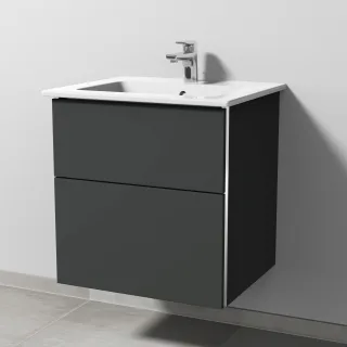 Sanipa 3way Keramik-Set Keramik-Waschtisch und Unterbau (BP321) BP3211B