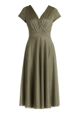 Vera Mont - Cocktailkleid khaki/silver - Gr. - 50