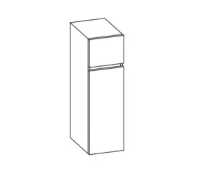 Artiqua 400 Midischrank, Eiche Weiß quer NB, 400-MTL-3-30-L-7186-440 400-MTL-3-30-L-7186-440