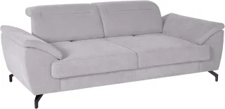 sit&more 2,5-Sitzer "Percy" 12 cm Fußhöhe, Sitztiefenverstellung, wahlweise Kopfteilverstellung