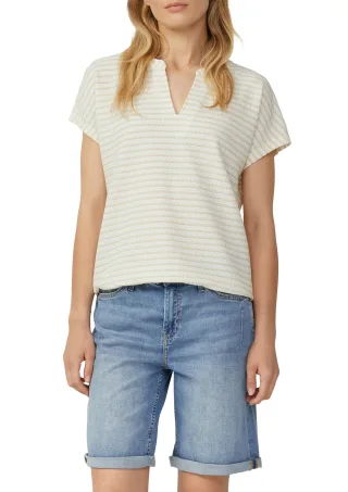 s.Oliver - T-Shirt beige|creme - Gr. - 40
