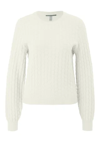 qs - Strickpullover creme - Gr. - XXL