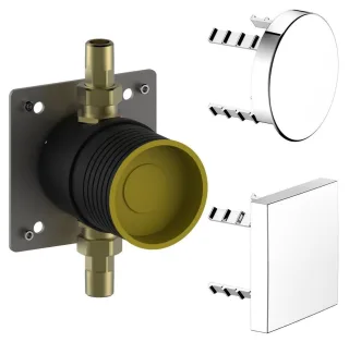 Keuco Rohrunterbrecher Armaturenzub. 59949, mit verchromter Abdeckung (rund), 59949000070 59949000070