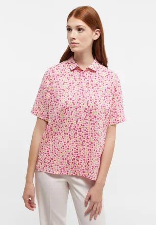 ETERNA - Bluse Leinen Kurzarm magnolia - Gr. - 46/Kurzarm