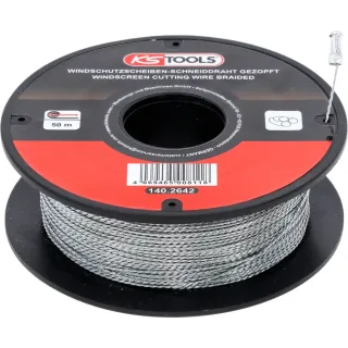 KS TOOLS Scheiben-Schneiddraht, gezopft, 50 m - 140.2642