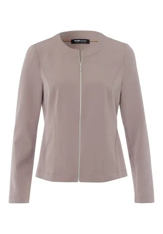 FRANK WALDER - Leichtjacke ELEMENTS mit 1-Weg-Reißverschluss taupe - Gr. - 48