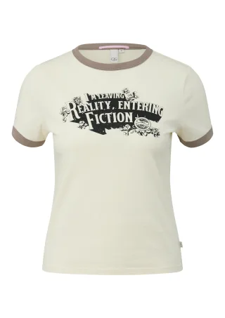 qs - T-Shirt creme - Gr. - S