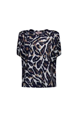 Studio Anneloes - Leona strap leopard top multi color - Gr. - S