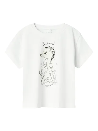 NAME IT - NMFZOSIGNE NREG SS TOP bright white - Gr. - 92