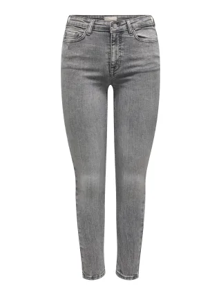 JDY - JDYFINA MW SKINNY ANKLE JNS LT GREY DNM light grey denim - Gr. - L/34