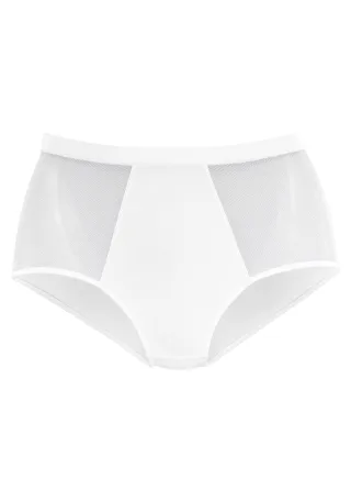 LASCANA - NUANCE Highwaist-Slip white - Gr. - 48/50
