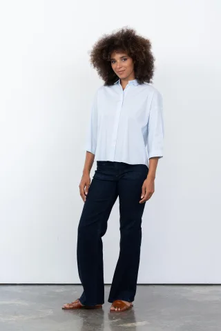 (THE MERCER) N.Y. - Bluse cielo blue - Gr. - 36