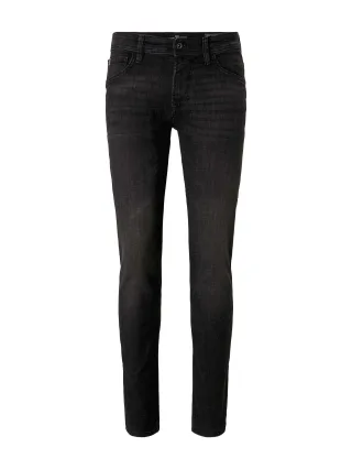 Denim Tom Tailor - Slim Piers Soft-Stretch-Jeans dark stone black denim - Gr. - 27/36