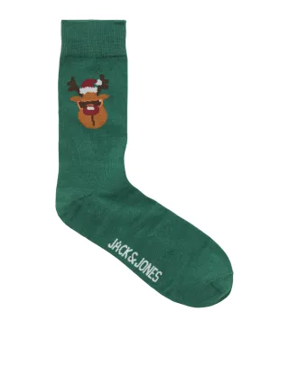 JACK&JONES - JACCOOL XMAS SOCKS GIFTBOX JNR rio red - Gr. - 38/43