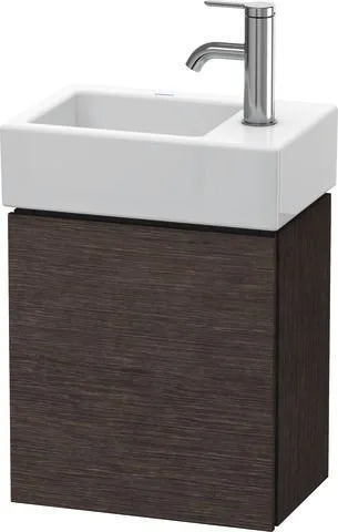 Duravit L-Cube Waschtischunterbau wandhängend Eiche dunkel gebürstet Matt 364x241x400 mm - LC6293R72 LC6293R7272