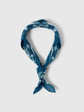 SELECTED MEN - SLHCOLE LINEN BANDANA stratified sea - Gr. - ONE SIZE