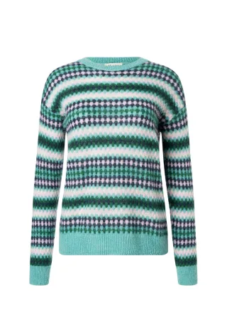 MAERZ Muenchen - Pullover Rundhals 1/1 Arm glacier green - Gr. - 40