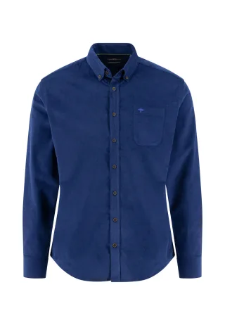 FYNCH-HATTON - Corduroy Shirt, B.D., 1/1 navy - Gr. - XL