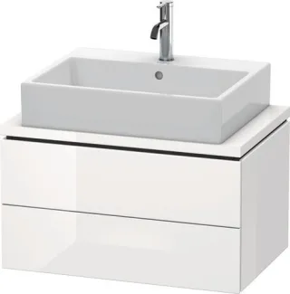 Duravit L-Cube Konsolenwaschtischunterbau wandhängend Weiß Hochglanz 720x477x400 mm - LC580602222 LC580602222