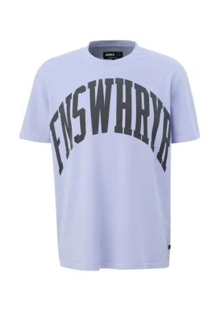 Q/S designed by - T-Shirt mit Schriftprint lila - Gr. - M