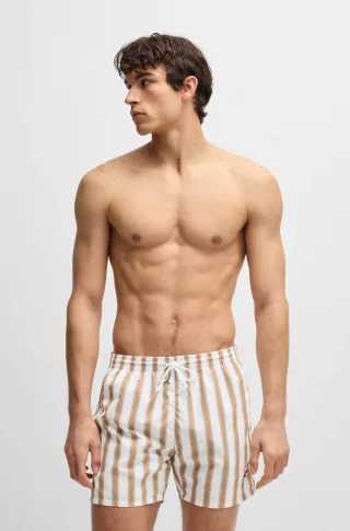 BOSS Badeshorts "Piranha" mit buntem Alloverdruck