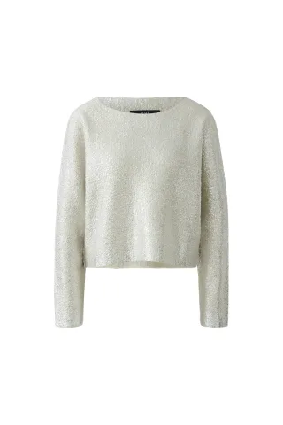 Oui - Pullover silver stone - Gr. - 38
